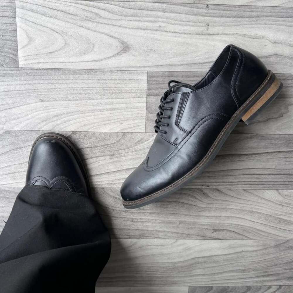 Mix No. 6 GM-Pileggi Wingtip Shoes Size 9.5M Black